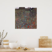 Poster Mohnfeld, Gustav Klimt (Cuisine)