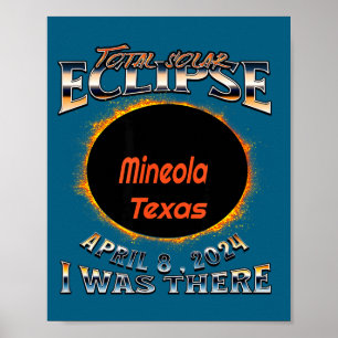 Poster Moi Eclipse Solaire Mineola Texas Là