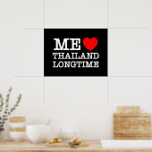 POSTER MOI J'AIME THAÏLANDE DEPUIS LONGTEMPS (Cuisine)