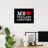 POSTER MOI J'AIME THAÏLANDE DEPUIS LONGTEMPS (Bureau à domicile)
