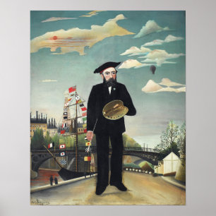 Poster Moi-même : Portrait & Paysage par Henri Rousseau