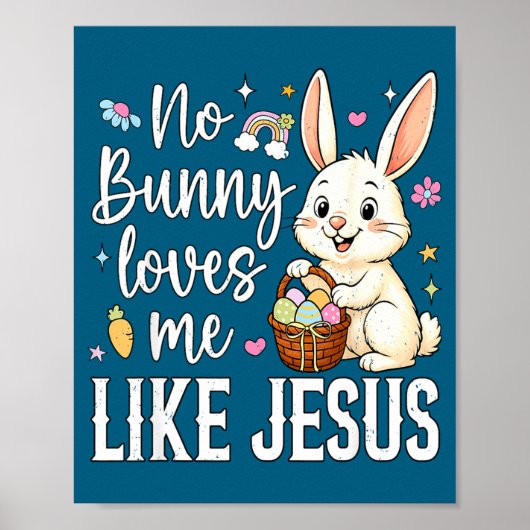Poster Moi Pâques Aucun Lapin N'aime Comme (Devant)
