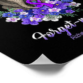 Poster Moi pas les fleurs d'éléphants Alzheimer Cerveau A (Coin)