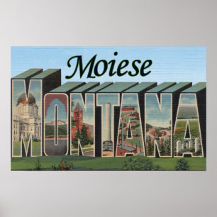 Poster Moiese, Montana