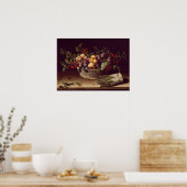 Poster Moillon - Basket Of Fruit And A Bunch Of Asparagus (Cuisine)