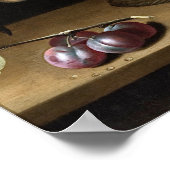 Poster Moillon - Panier de pêches aux coings et prunes (Coin)