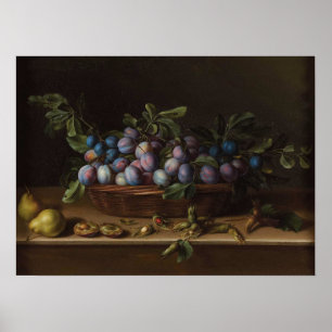 Poster Moillon - Vie morte avec des prunes