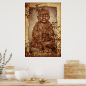 Poster Moine bouddhiste (Cuisine)