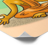 Poster Moine bouddhiste dans la méditation (Coin)