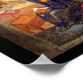 Poster Moine Étudier les écritures (Coin)