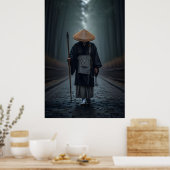 Poster Moine Zen Japonais (Cuisine)