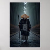 Poster Moine Zen Japonais (Devant)