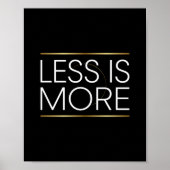 Poster Moins c'est Mieux (Devant)