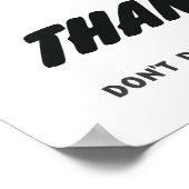 Poster Moins Dangereux que les discours imprudents (Coin)