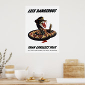 Poster Moins Dangereux que les discours imprudents (Cuisine)