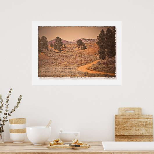 Poster Moins de route parcourue (Cuisine)