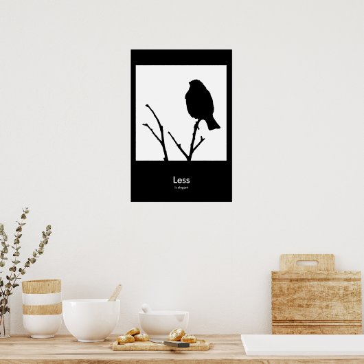 Poster Moins est élégant (Cuisine)