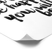 Poster Moins On S'Intéresse Au Plus On Sera Heureux (Coin)