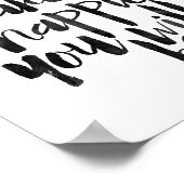 Poster Moins On S'Intéresse Au Plus On Sera Heureux (Coin)
