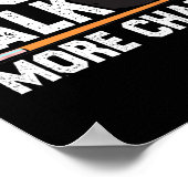 Poster Moins Parlez Plus Chalk Snooker Pool Billard Joueu (Coin)