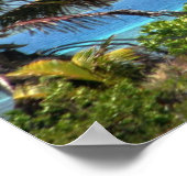 Poster Moira à l'ancre, Josh's Key, Guanaja, Honduras (Coin)