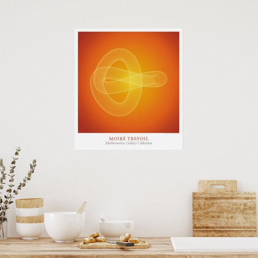 Poster Moire Trefoil (Cuisine)
