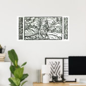 Poster Mois de janvier à partir d'un calendrier des berge (Bureau à domicile)