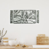 Poster Mois de janvier à partir d'un calendrier des berge (Cuisine)