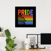 Poster Mois de la fierté LGBT (Bureau à domicile)