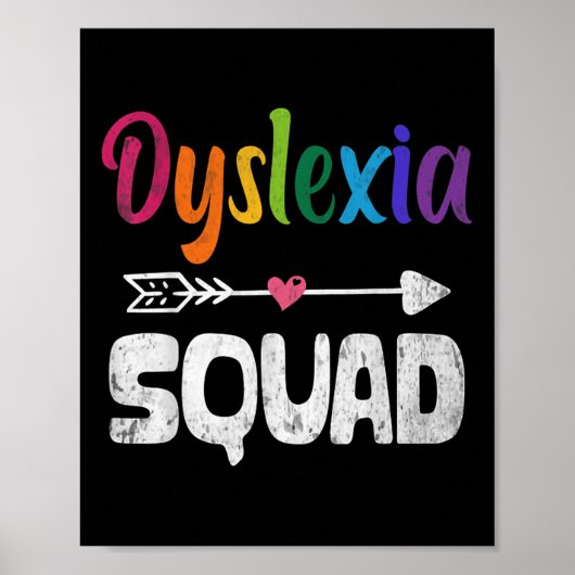 Poster Mois de la sensibilisation à la dyslexie Enseignan (Devant)
