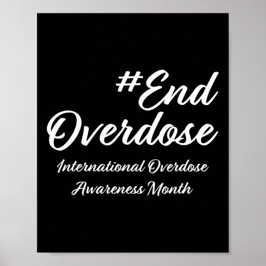 Poster Mois de la sensibilisation aux surdoses (Devant)