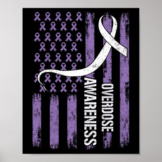 Poster Mois de la sensibilisation aux surdoses Drapeau Vi (Devant)