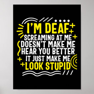 Poster Mois de la sensibilisation Je suis Sourd et je hur