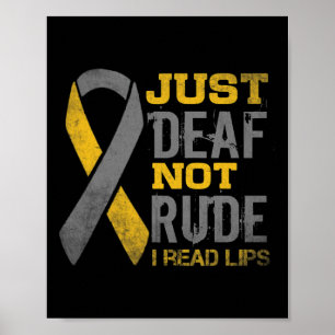 Poster Mois De La Sensibilisation Sourd Juste Pas Rude Sa