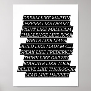 Poster Mois de l'histoire des Noirs