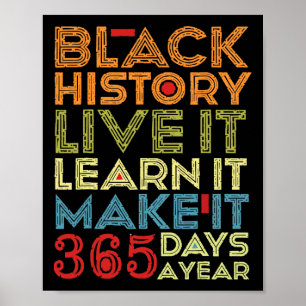 Poster Mois de l'histoire des Noirs 2025 Vivez-la Apprene