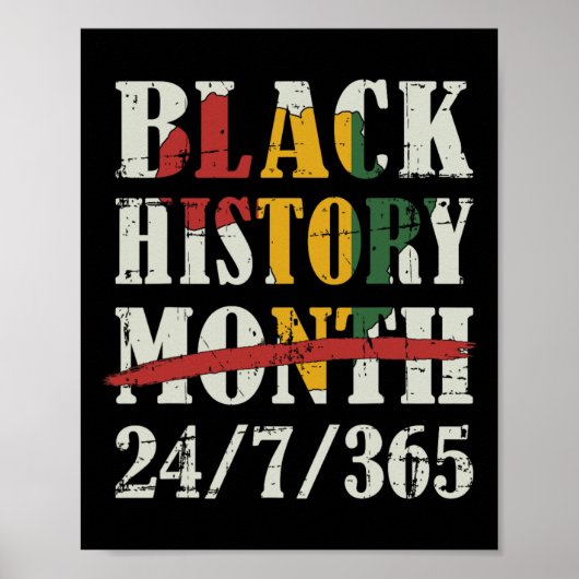 Poster Mois de l'histoire des Noirs 247365 Avec drapeau d (Devant)