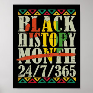 Poster Mois de l'histoire des Noirs 247365 Avec drapeau d