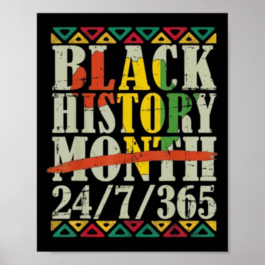 Poster Mois de l'histoire des Noirs 247365 Avec drapeau d (Devant)