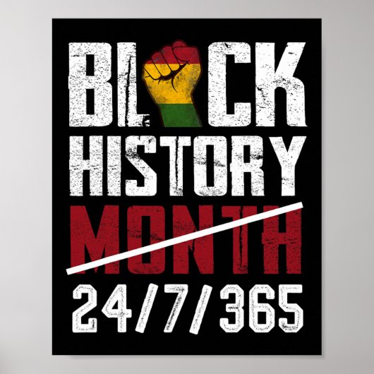 Poster Mois de l'histoire des Noirs 247365 Cadeaux Afro-A (Devant)