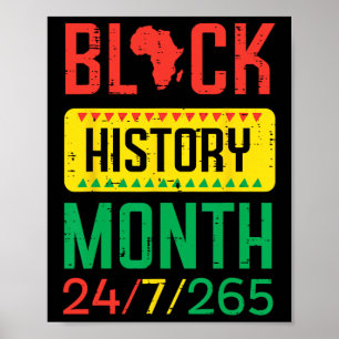 Poster Mois de l'histoire des Noirs 24 7 265 Fierté afric
