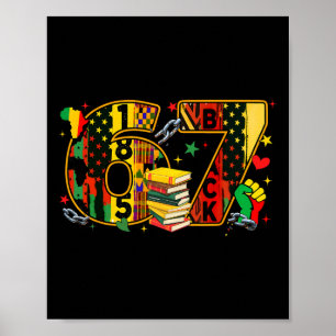 Poster Mois de l'histoire des Noirs 67 Six Sept Meme Afro