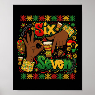 Poster Mois de l'histoire des Noirs 67 Six Sept Meme Afro