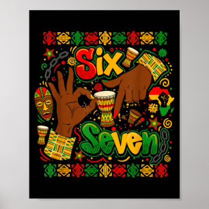 Poster Mois de l'histoire des Noirs 67 Six Sept Mème Afro