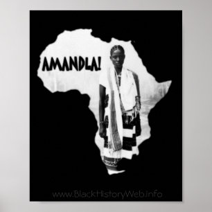 Poster Mois de l'histoire des Noirs - AMANDLA!