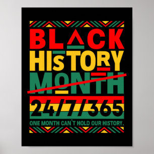 Poster Mois de l'histoire des Noirs américains 24 7 375 H