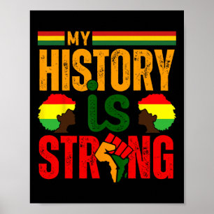 Poster Mois de l'histoire des Noirs Bhm Mon histoire est