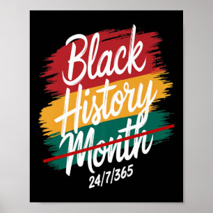 Poster Mois de l'histoire des Noirs cool tous les mois 24