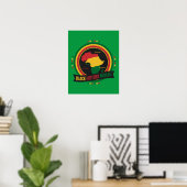 Poster Mois de l'histoire des Noirs Drapeau africain Affi (Bureau à domicile)