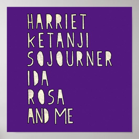 Poster Mois de l'histoire des Noirs, fameuses dirigeantes (Devant)